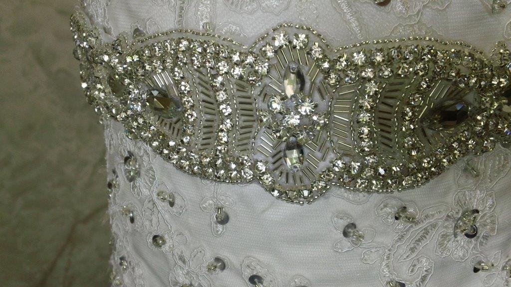 flower girl dresses with crystal sash